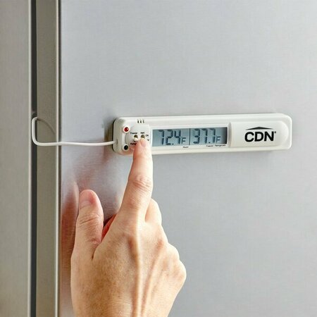 CDN TA20 Digital Refrigerator / Freezer Thermometer with Audio/Visual Alarm and 39in Cord 221TA20